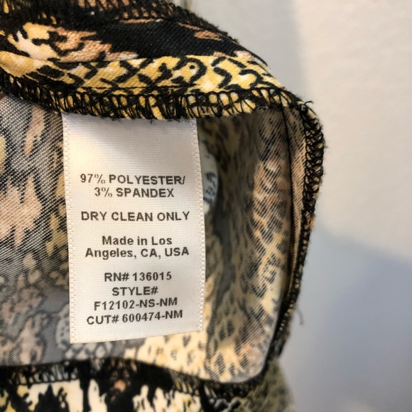 Naven Python Snake Print Cocktail Dress Sweetheart - Picture 9 of 12